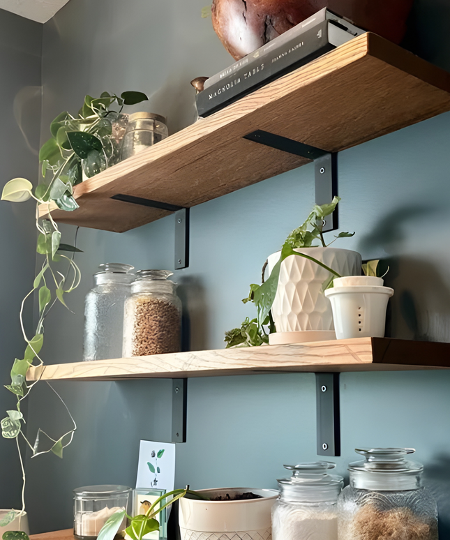 The Lafayette L Shelf Bracket – 1.5" Wide Heavy Duty Steel Support