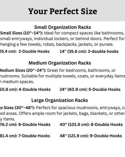 Riseform Wall Mounted Metal Coat Rack