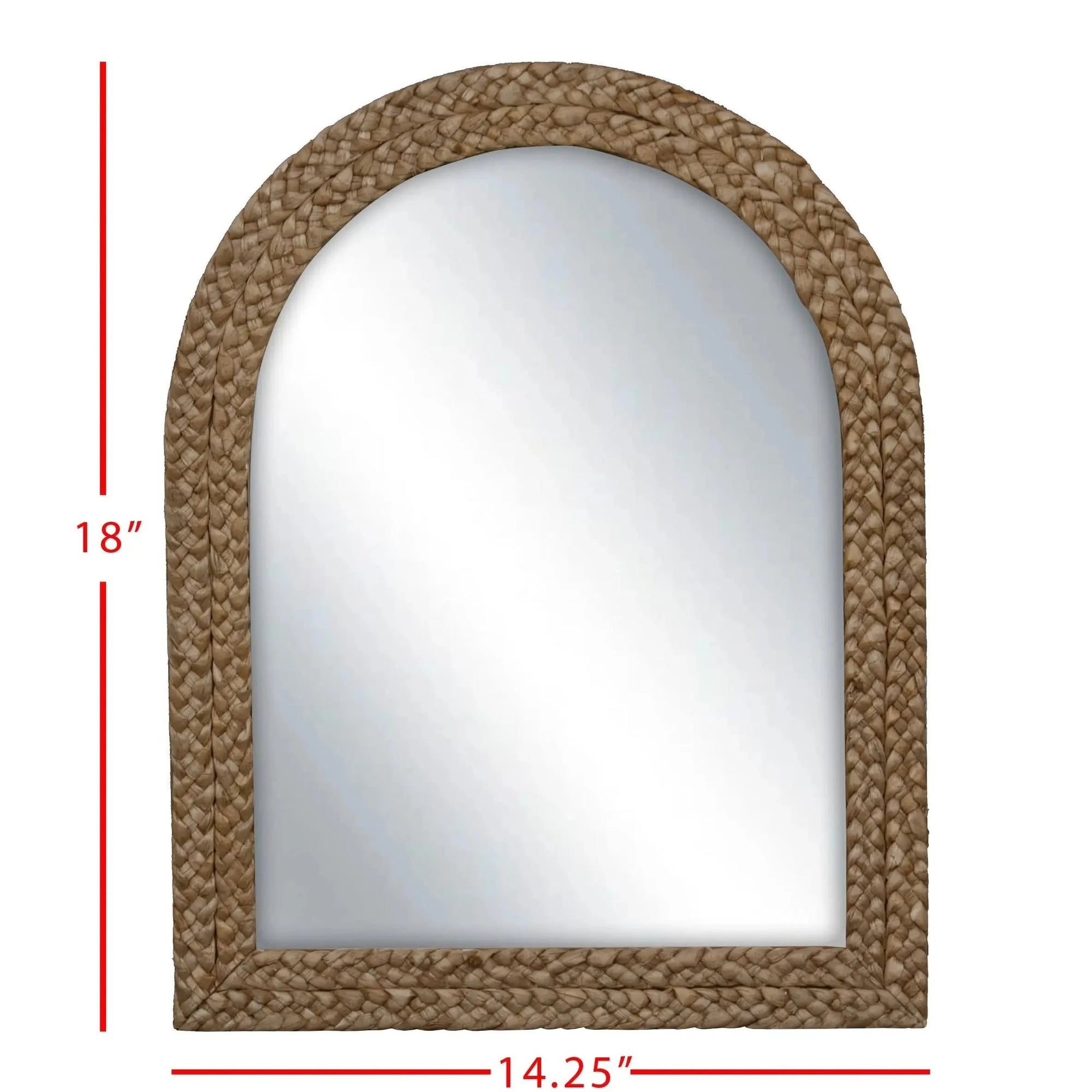 Braided Seagrass Framed Mirror