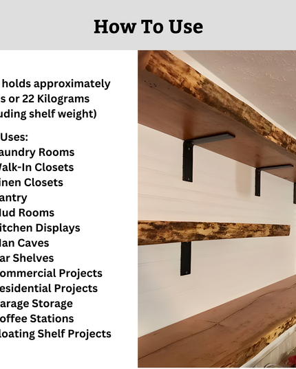 The Lafayette L Shelf Brackets