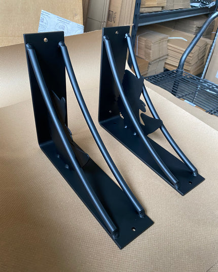 Heavy-Duty Large Mouth Bass Metal Shelf Bracket