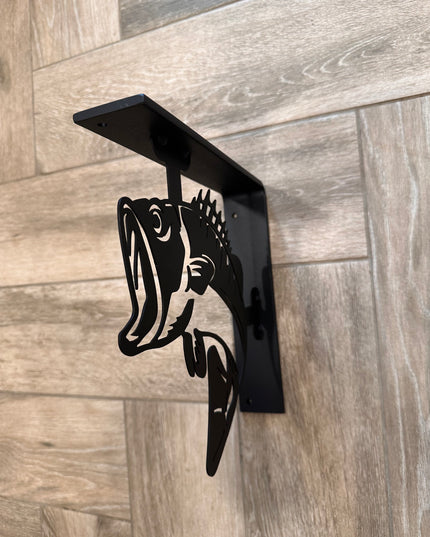 Bass-Inspired Custom Metal Shelf Brackets