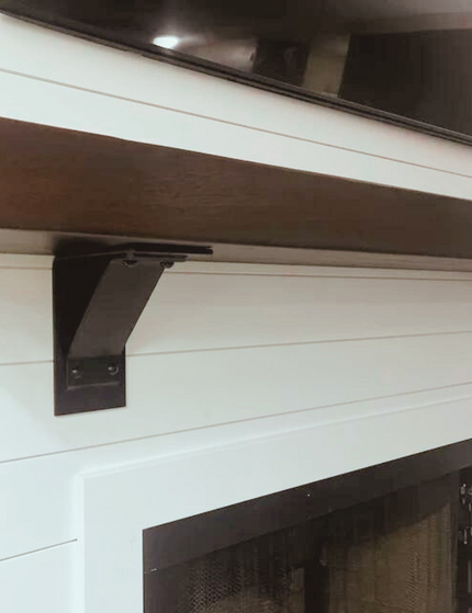 The Ithaca Rustic Bracket Support Brackets/Corbels 6" Depth x 6" Wall Mount Length Finish Uncoated - Raw Metal | Industrial Farm Co