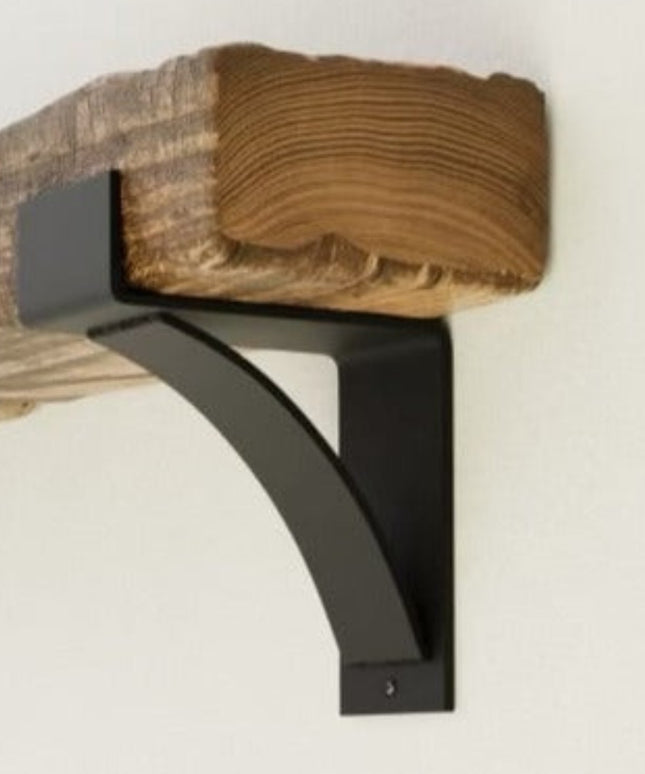 Kudlick Style mantel brackets handmade to order in the USA. Heavy duty made to hold solid wood mantels.