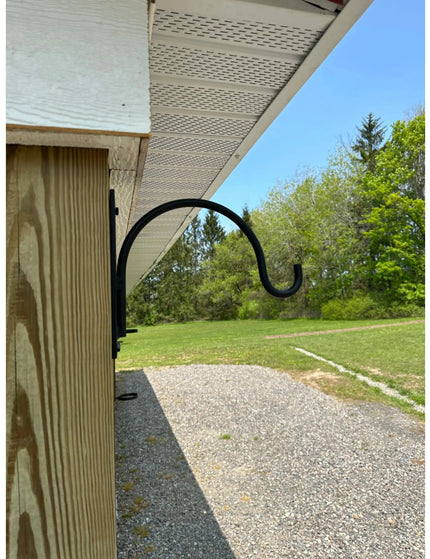 The Gregory Shepherd Hook Hook Copper Powder Coat Backplate Wall Mount Length 3" x 6" | Industrial Farm Co