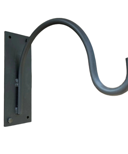 The Gregory Shepherd Hook Hook Clear Coat Backplate Wall Mount Length 3" x 6" | Industrial Farm Co