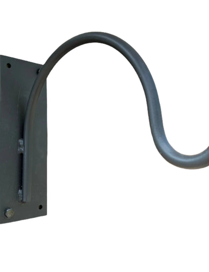 The Gregory Shepherd Hook Hook Clear Coat Backplate Wall Mount Length 3" x 6" | Industrial Farm Co