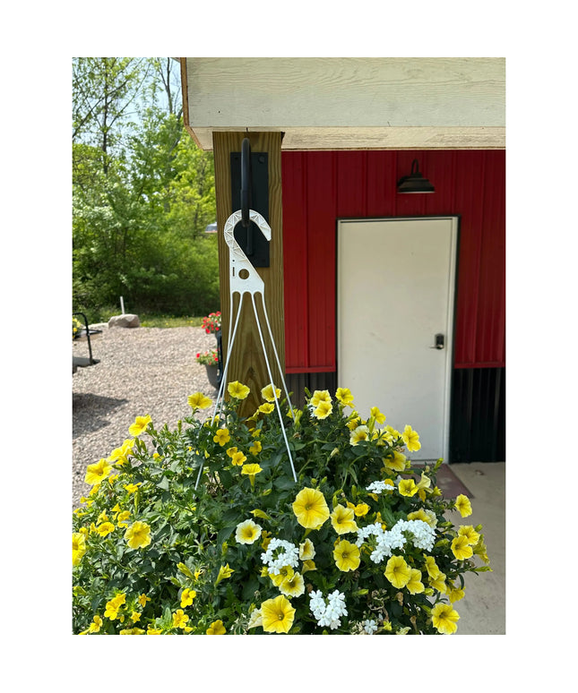 The Gregory Shepherd Hook Hook Gold Powder Coat Backplate Wall Mount Length 3" x 6" | Industrial Farm Co