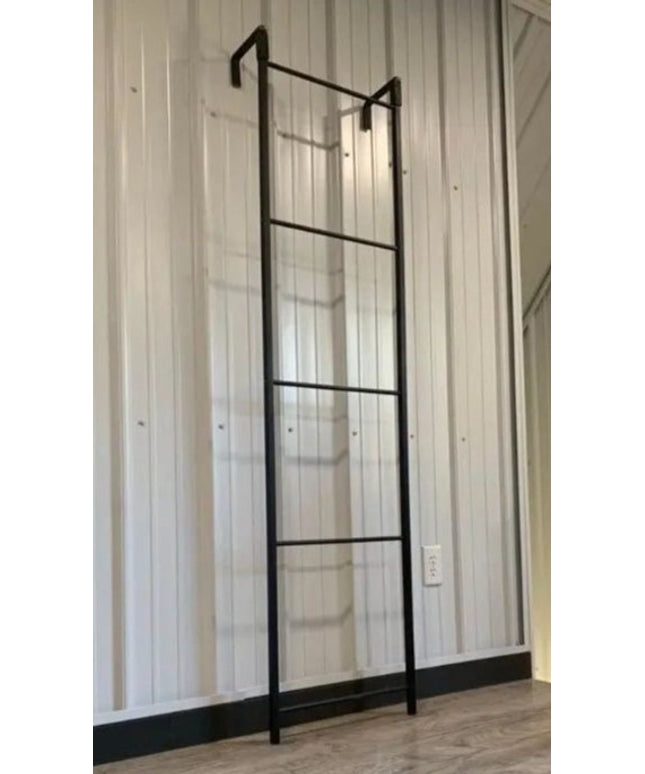 The Hal Standing Mounted Blanket Ladder  3ft - 16” Wide Finish Black Powder Coat | Industrial Farm Co