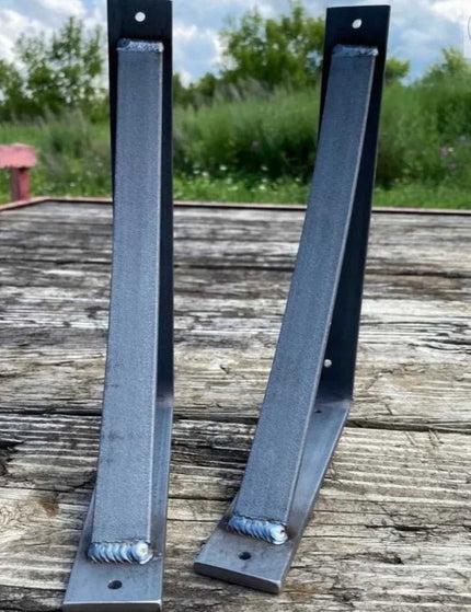 The Rey Bracket Support Shelf Support 5" Depth x 5" Wall Mount Length Finish Raw - Uncoated Metal | Industrial Farm Co