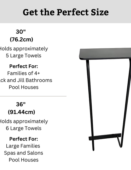 The Diana Towel Rack with Shelf