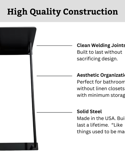 The Diana Towel Rack with Shelf