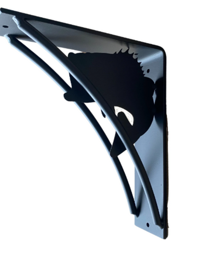 Bass-Inspired Custom Shelf Brackets
