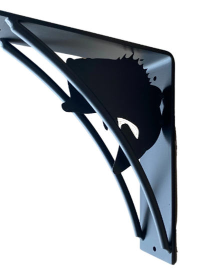 Bass-Inspired Custom Shelf Brackets