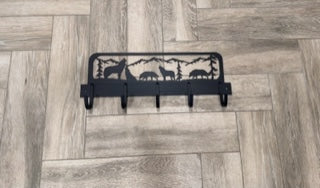 Handmade Wolf Design Coat Rack