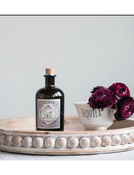 Decorative Beaded Wood Accent Tray  Default Title   | Industrial Farm Co