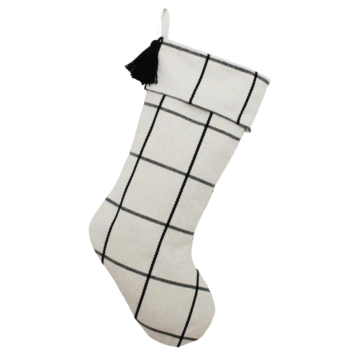 Bianca Windowpane Christmas Stocking  Default Title   | Industrial Farm Co