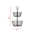 Black Tiered Metal Basket     | Industrial Farm Co