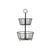 Black Tiered Metal Basket     | Industrial Farm Co