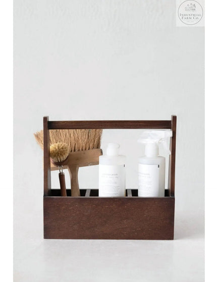Simple Espresso Farmhouse Caddy     | Industrial Farm Co