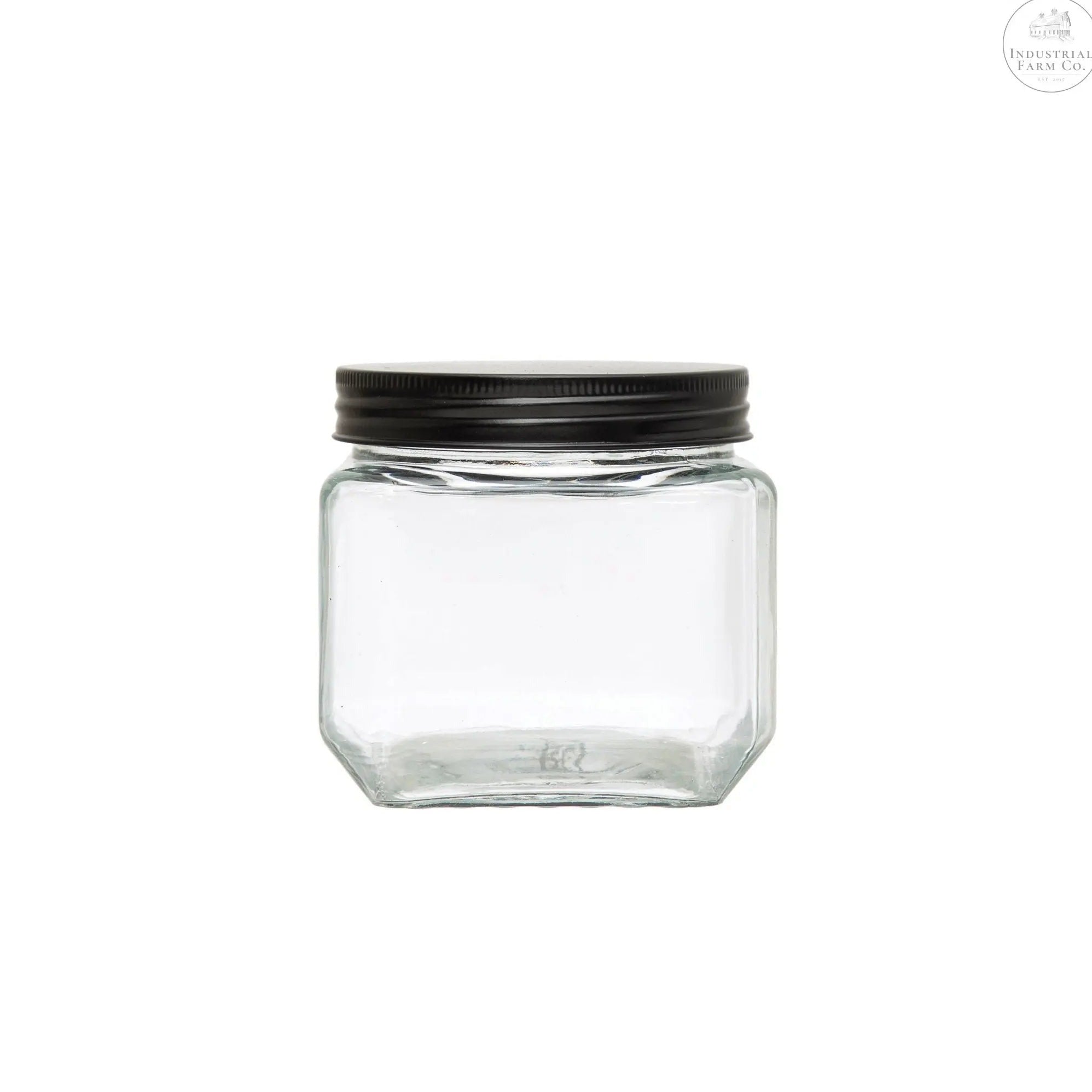 Glass Jar With Metal Lid     | Industrial Farm Co