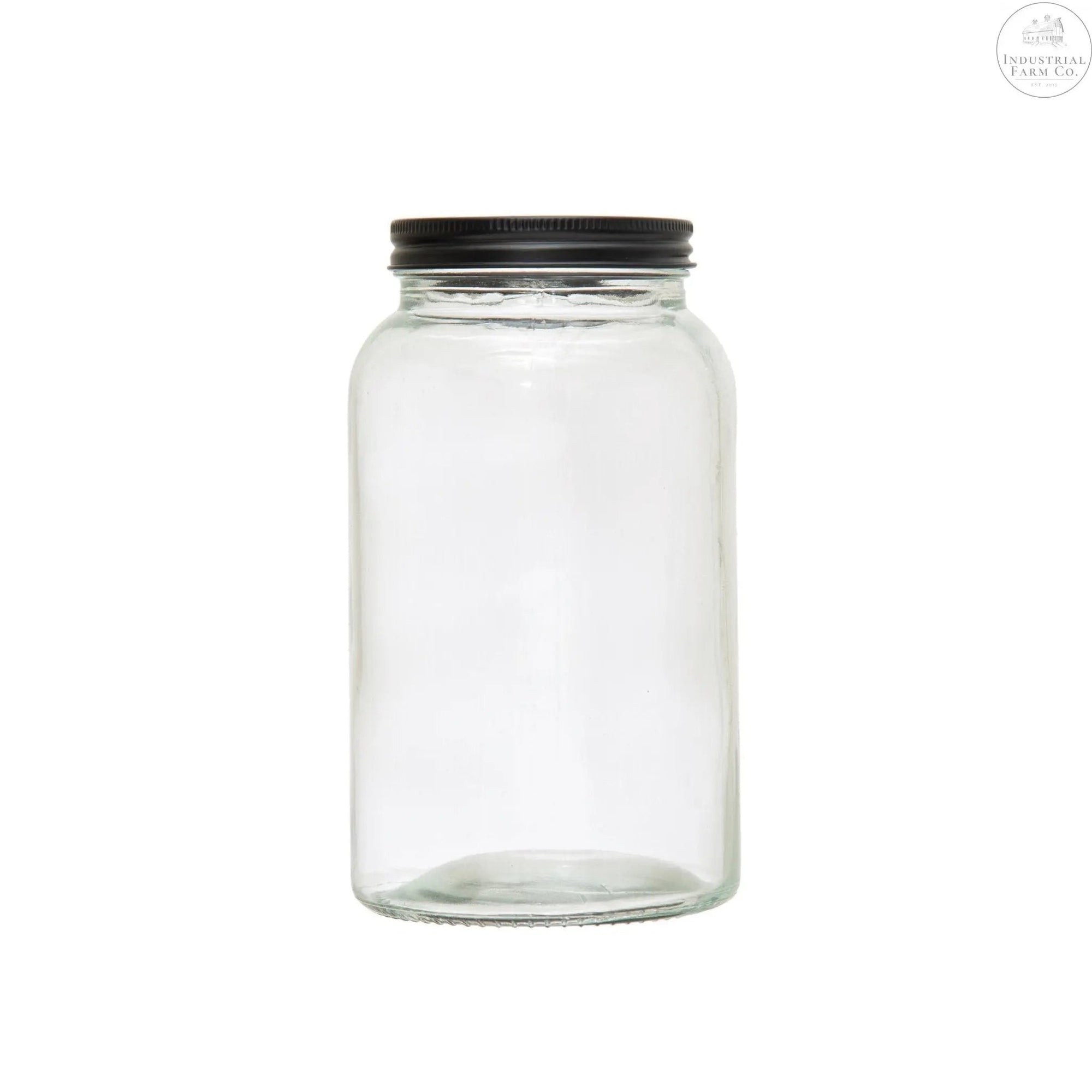 Glass Jar With Metal Lid     | Industrial Farm Co