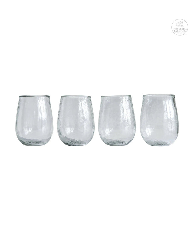 Hammered Wine Glass Set     | Industrial Farm Co
