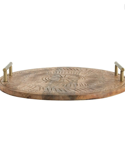 Hand Carved Mango Wood Tray     | Industrial Farm Co