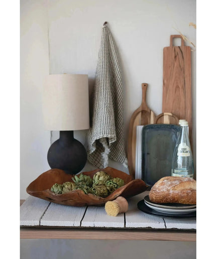 Hand-Carved Teak Bowl  Default Title   | Industrial Farm Co