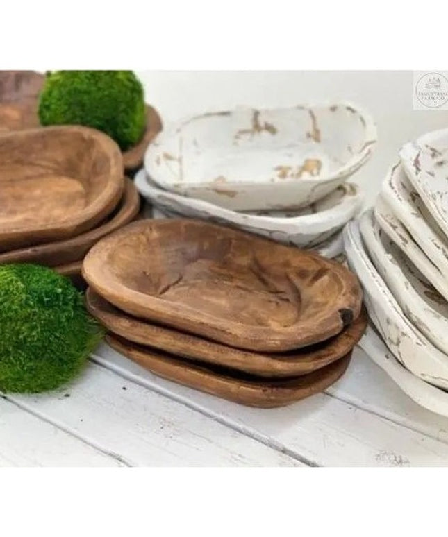 Hand Carved Wood Bowl Decorative Tray    | Stash Style