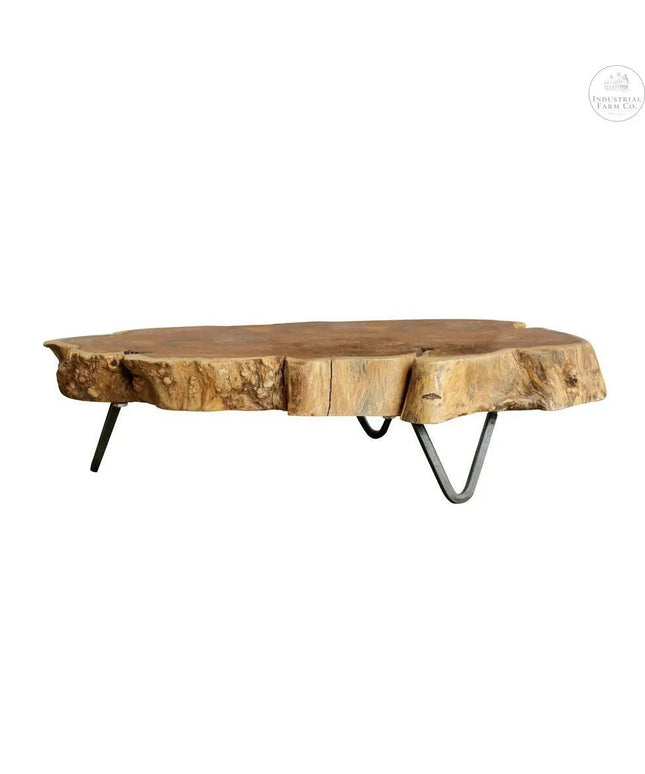 Rustic Live Edge Raised Stand     | Industrial Farm Co