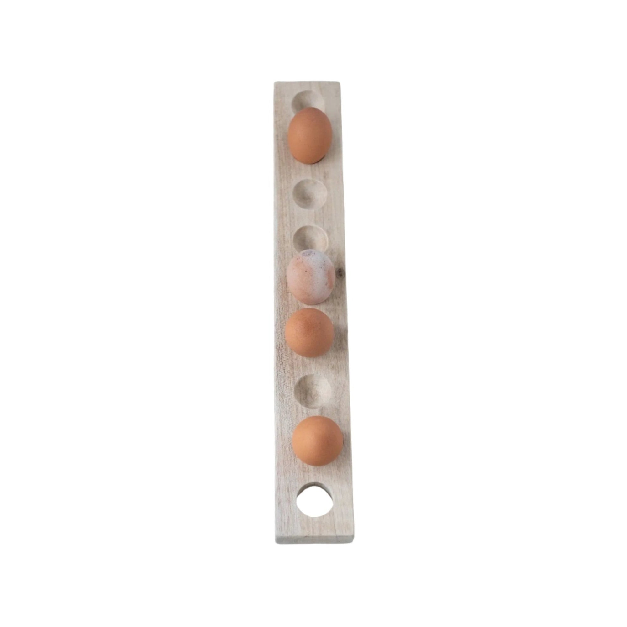 Unique Mango Wood Egg Holder     | Industrial Farm Co