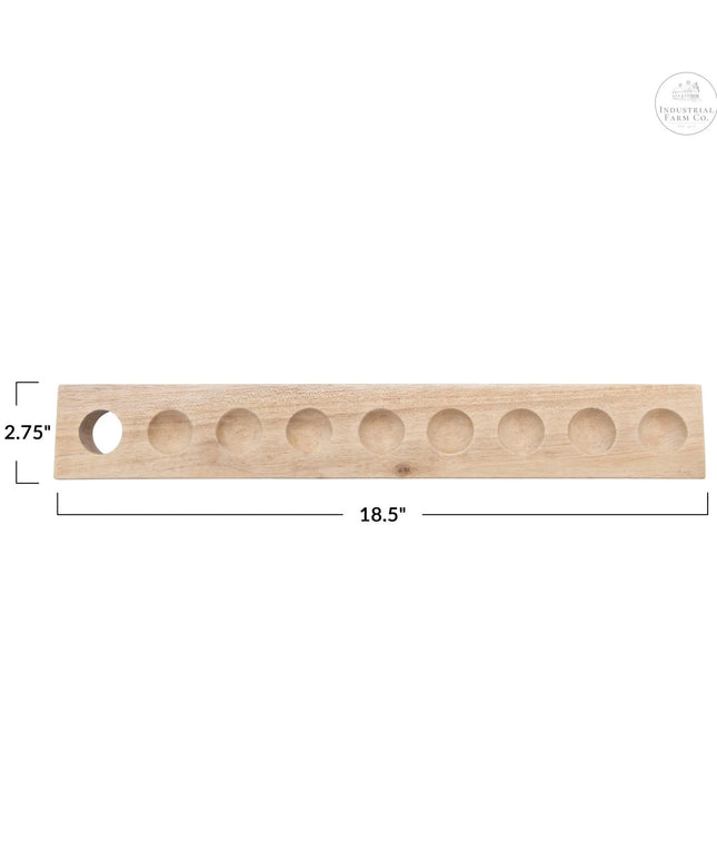 Unique Mango Wood Egg Holder     | Industrial Farm Co