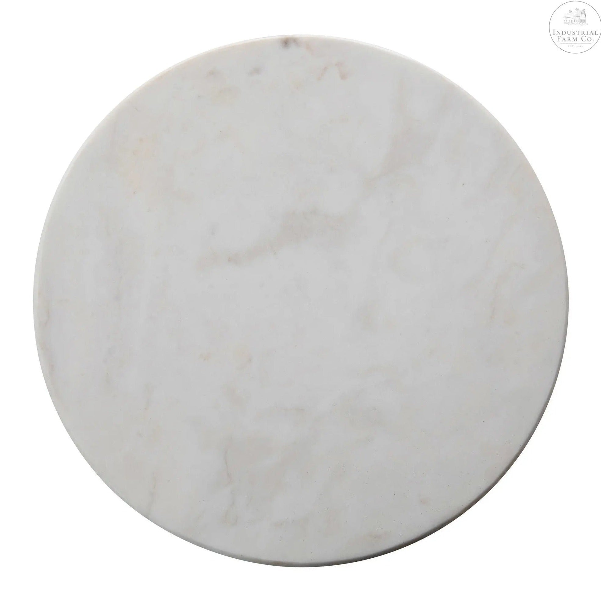 White Marble Lazy Susan     | Industrial Farm Co