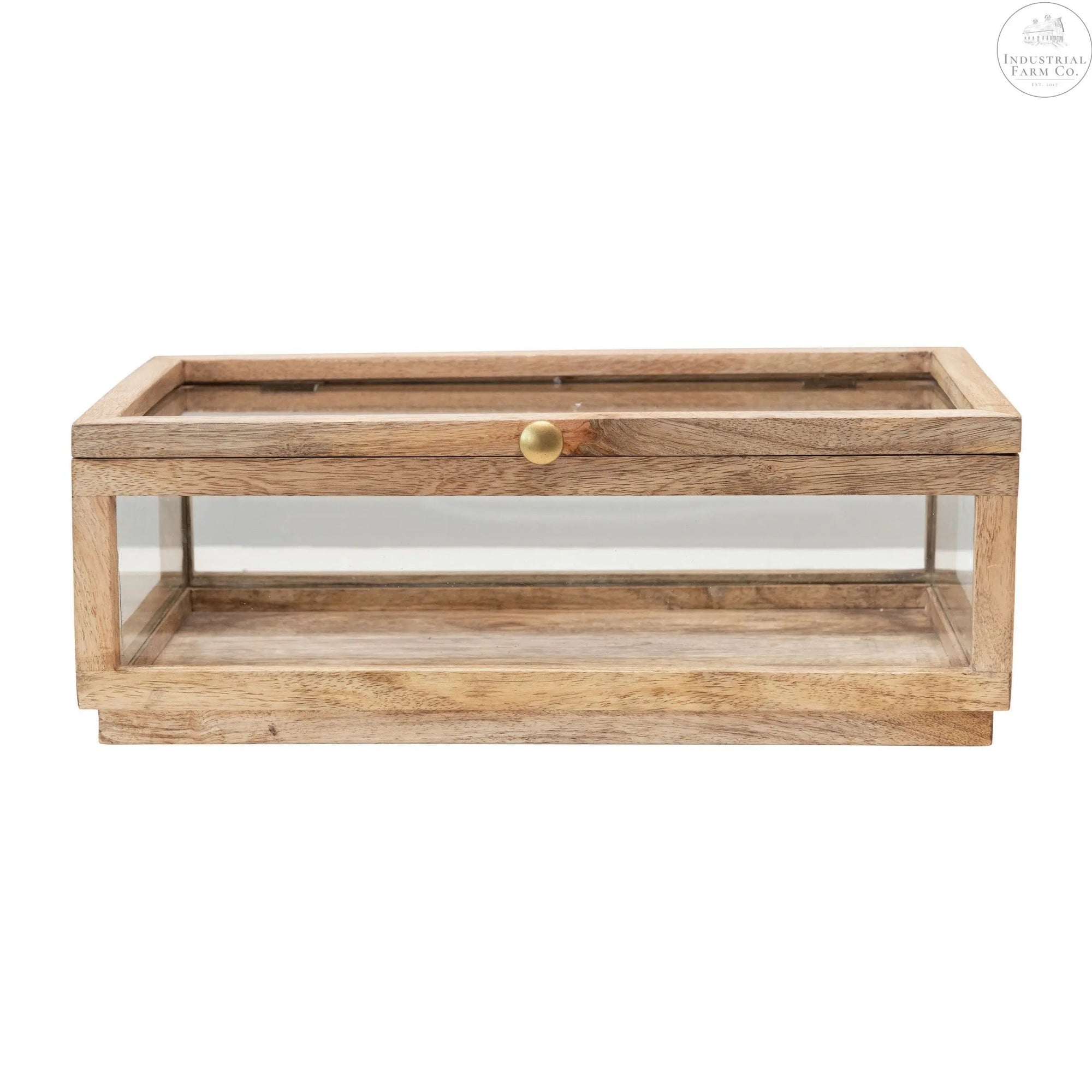 Natural Collection Wooden Decorative Display Box     | Industrial Farm Co