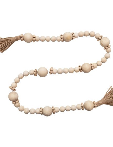 Nina Decorative Wood Bead Garland     | Industrial Farm Co