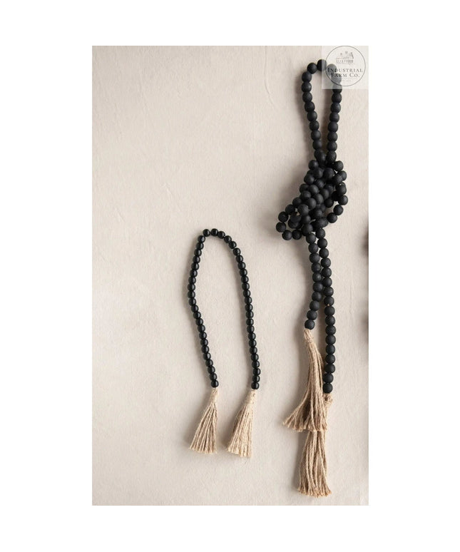 Small Black Bead Garland  Default Title   | Industrial Farm Co