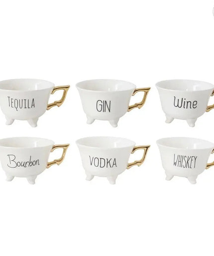 Pick Your Poison Stoneware Footed Teacup Set     | Industrial Farm Co