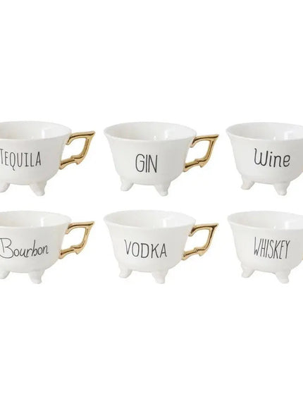 Pick Your Poison Stoneware Footed Teacup Set     | Industrial Farm Co