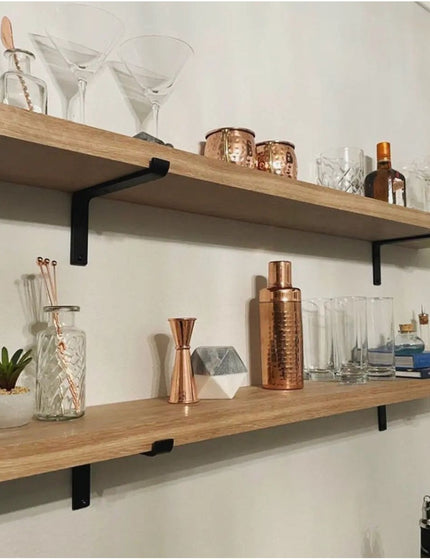 The Abbey Z Style Shelf Brackets Shelf Support 4"  Depth Finish Raw - Uncoated Metal | Industrial Farm Co