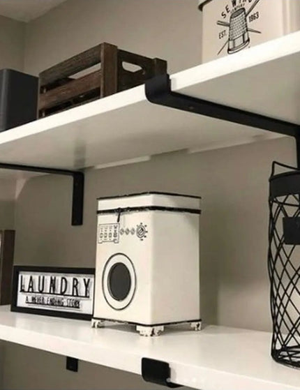 The Abbey Z Style Shelf Brackets Shelf Support 4"  Depth Finish Copper Powder Coat | Industrial Farm Co