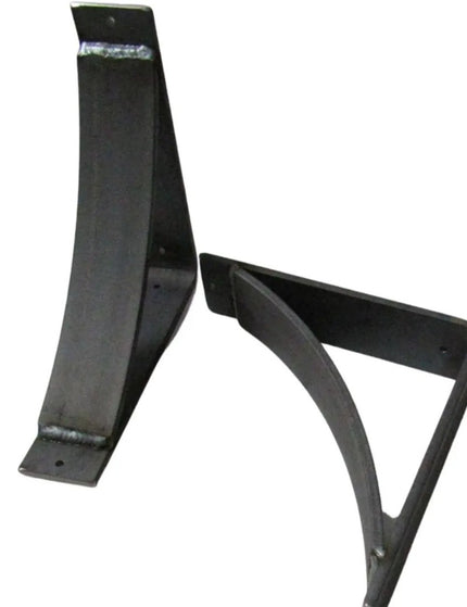 The Andrew Countertop Support Shelf Support 5" Depth x 5" Wall Mount Length Finish Silver Powder Coat | Industrial Farm Co