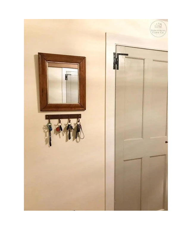 The Binghamton Style Key Rack Coat Rack Clear Coat   | Industrial Farm Co