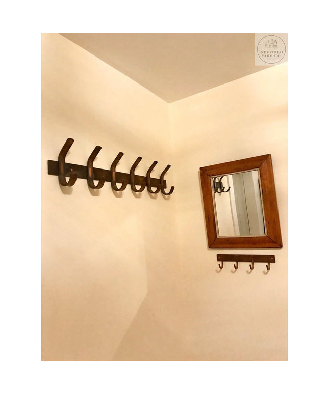 The Binghamton Style Key Rack Coat Rack Black Powder Coat   | Industrial Farm Co