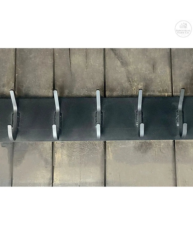 The Bo Style Lodge Coat Rack Coat Rack 10" Wall Mount Length Finish Gold Powder Coat | Industrial Farm Co