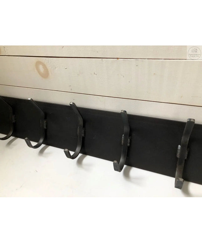 The Bo Style Lodge Coat Rack Coat Rack 14” Wall Mount Length Finish Black Powder Coat | Industrial Farm Co