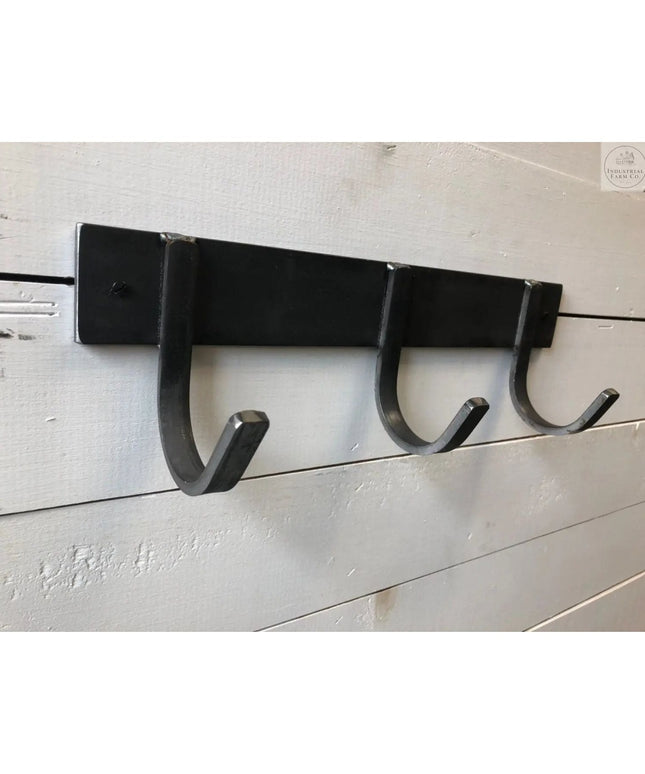 The Camillus Style Coat Rack Coat Rack 10" Wall Mount Length Finish Gold Powder Coat | Industrial Farm Co