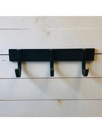 The Camillus Style Coat Rack Coat Rack 14" Wall Mount Length Finish Black Powder Coat | Industrial Farm Co
