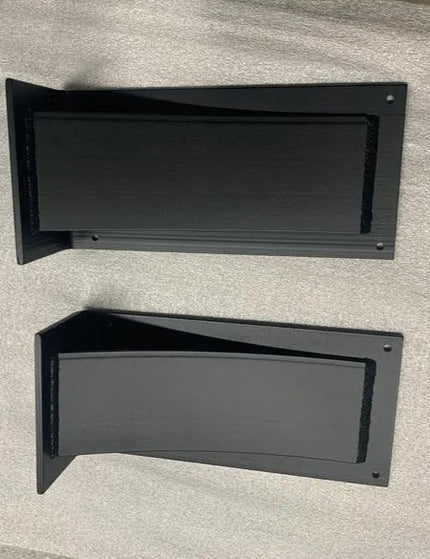 The Cicero Bar Shelf Supports Brackets/Corbels 4" Depth x 10" Wall Mount Length Finish Black Powder Coat | Industrial Farm Co