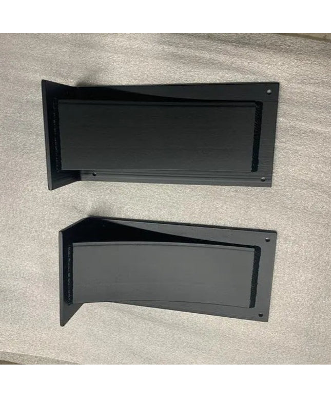 The Cicero Bar Shelf Supports Brackets/Corbels 4" Depth x 10" Wall Mount Length Finish Black Powder Coat | Industrial Farm Co